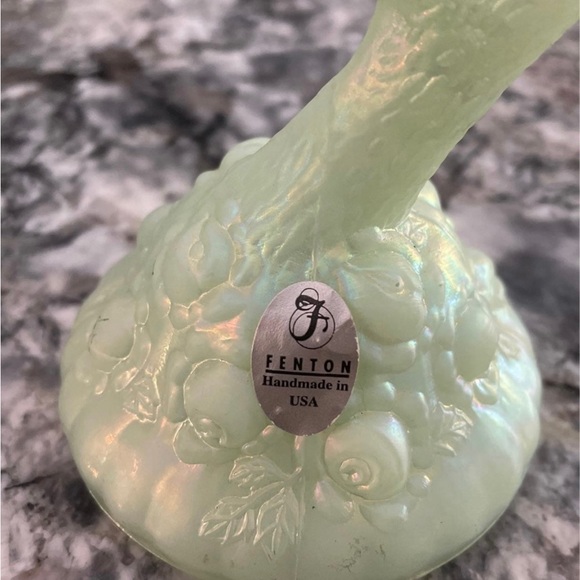 Fenton Jadeite owl ring holder $99 - Picture 4 of 7